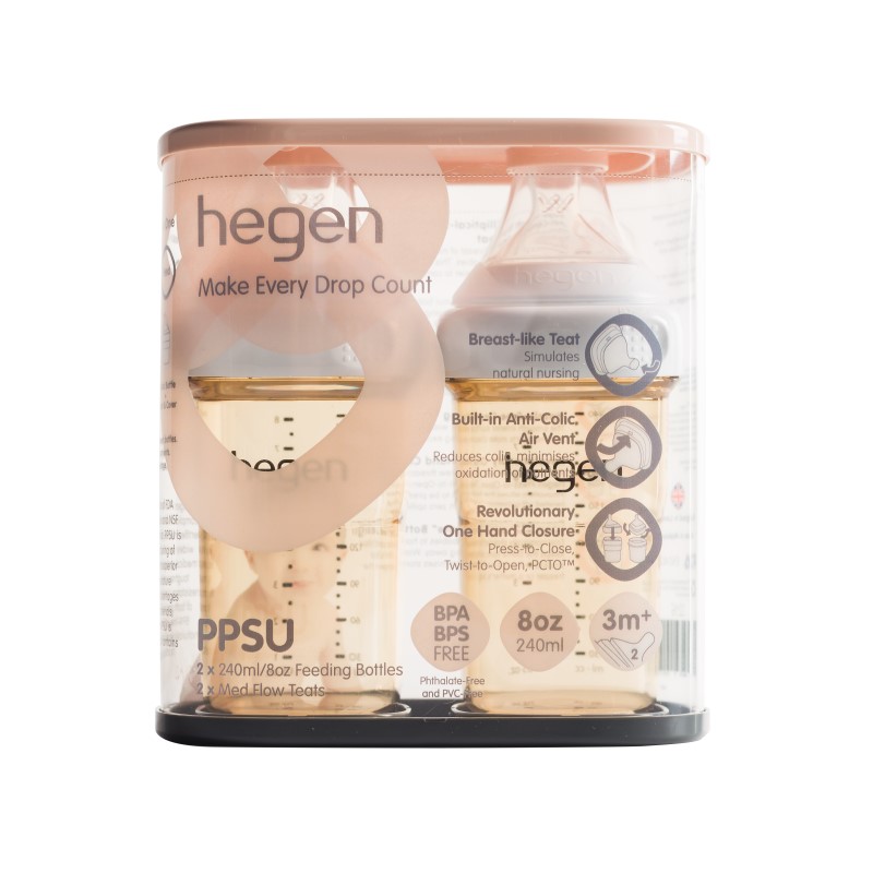 Hegen PCTO™ 240ml/8oz Feeding Bottle PPSU (2-Pack)